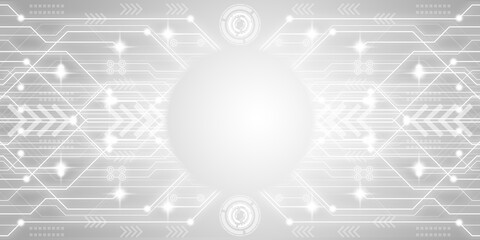 Modern and futuristic technology schematic diagram.