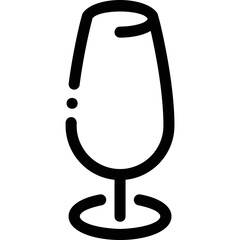 Simple vector icon wine glass