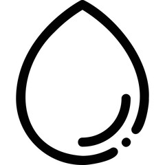 Simple vector icon drop