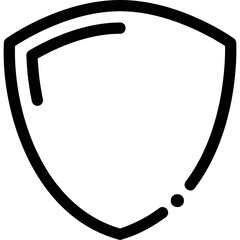 Simple vector icon shield