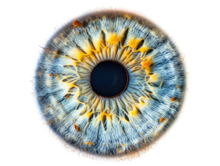 human eye iris isolated