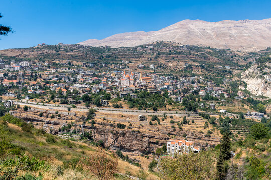 Bsharri village viewin winter, Lebanon