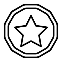 Coin Vector Line Icon Design