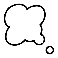 Chat Bubble Vector Line Icon Design