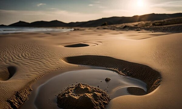 Video of quicksand.