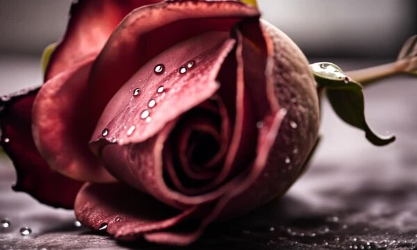Dead and dry rose.