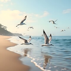 Obraz premium illustration of children having fun or playing