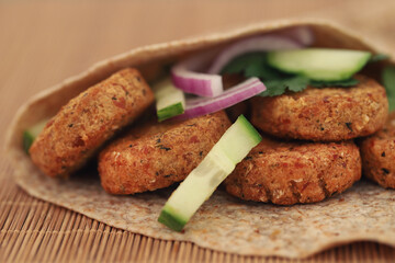 Vegetable falafel