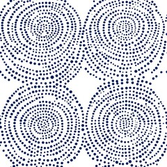 Abstract Dotted Circles Pattern Design