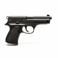 Firearm Isolated on White Background