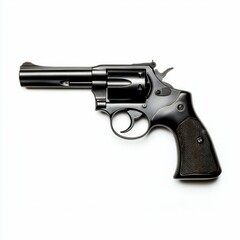 Firearm Isolated on White Background