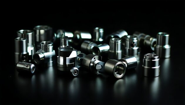 Detailed showcase of precision mechanical parts