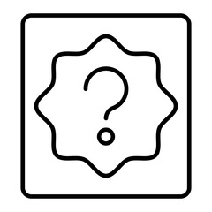 Unverified Source line icon