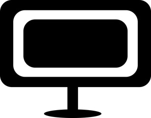 Desktop computer and mouse arrow. Simple digital icon mouse, keyboard , cabal
