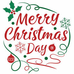 merry christmas lettering