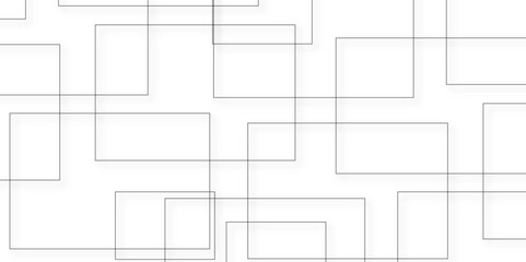 Abstract white and grey geometric overlapping square pattern background with shadow. Modern minimal and clean white background with realistic line. design for banner, poster, template, cover. vector