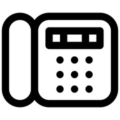 Phone. Editable stroke vector icon.