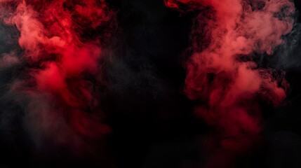 Dramatic smoke or fog effect&nbsp;in dark room on black background for product presentation