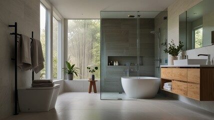 Fototapeta premium modern bathroom interior