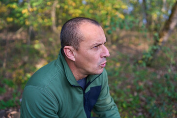 Expressive man portrait