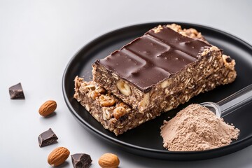 Protein-Packed Peanut Granola Bars with Chocolate Chunks