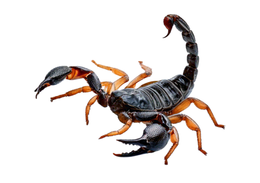 Emperor Scorpion isolated on transparent or white background