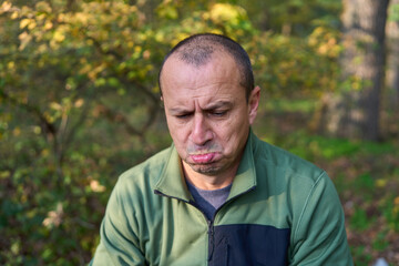 Expressive man portrait