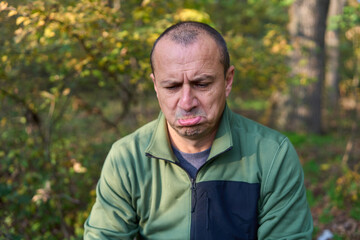 Expressive man portrait