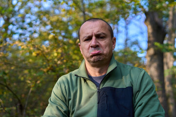 Expressive man portrait