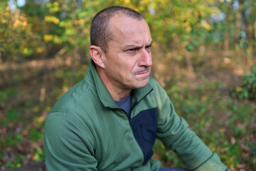 Expressive man portrait