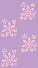 Vintage seamless floral pattern. Liberty style background of small mauve and lilac flowers. Small flowers scattered over a white background. Stock vector for printing on surfaces. Realistic flowers.
