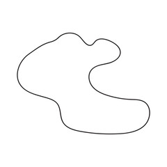 abstract blobs outline for background