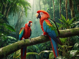 Obraz premium blue and yellow macaw