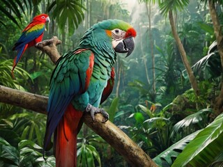 Obraz premium blue and yellow macaw