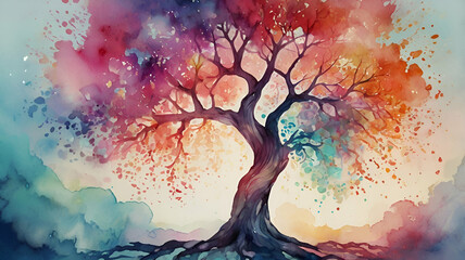 colorful art, trees colorful art, colorful tree, "Vibrant Tree of Life"
"The Colorful Canopy"
"A Symphony of Leaves"
"Radiant Roots"
"Tree of Endless Hues"
"Whimsical Woodlands"
"The Painted Forest"
