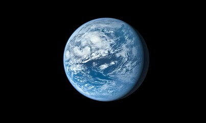 Naklejka premium closeup view of Earth's atmosphere from space, Generative AI 