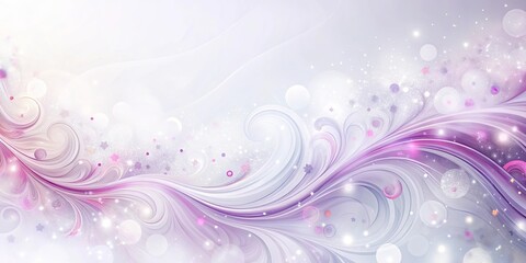 Whimsical Lavender Swirls and Sparkling Lights Background for Design Projects
