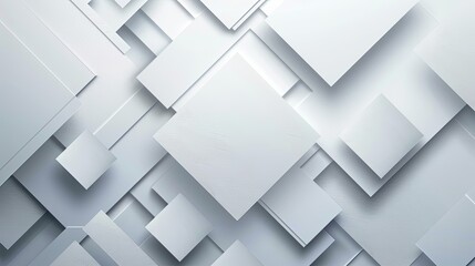 abstract geometric white and gray on light silver gradient background