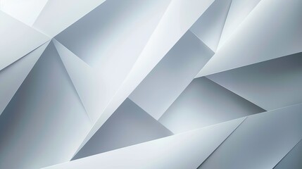 abstract geometric white and gray on light silver gradient background