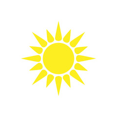 Sun vector icon. Summer illustration sign. hot symbol or logo.