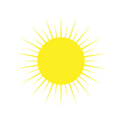 Sun vector icon. Summer illustration sign. hot symbol or logo.