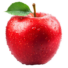 red apple isolated on white