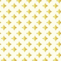 Seamless gold star with light yellow pattern background