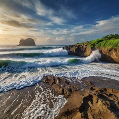 Obraz premium atlantic ocean coastline