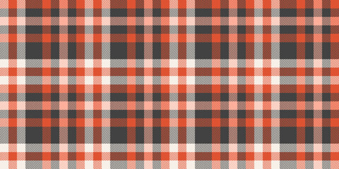 Installing tartan texture plaid, postcard check pattern textile. Amazing fabric background seamless vector in red and grey colors.