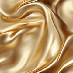 Golden Silk Fabric Texture Background