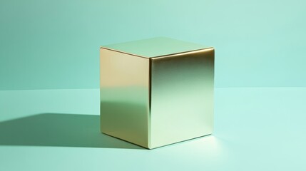 Gold Cube on Mint.