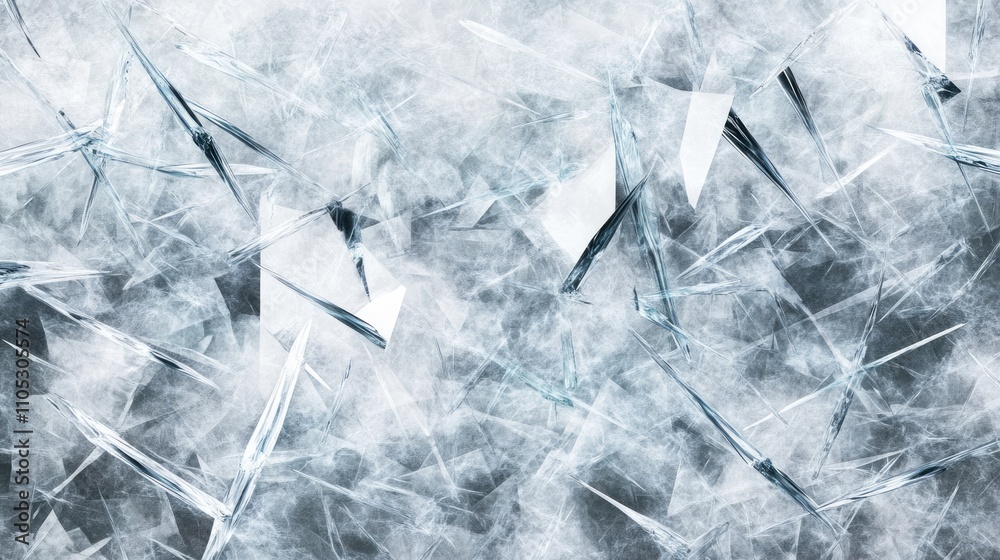 Poster Abstract Ice Fractured Surface Texture Design
