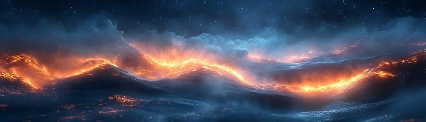 Fototapeta premium Exploring dynamic visualization of geothermal energy systems in natural environments a comprehensive guide