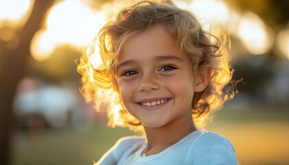 Child wearing arm cast, smiling outdoors, natural resilience